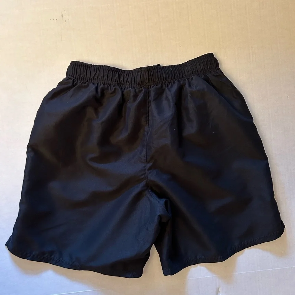 Nike‎ mesh inner lining classic swim black shorts w/hand pockets Sz-M. Z15